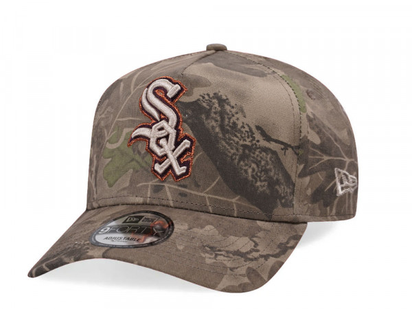 New Era Chicago White Sox Leaf Camo Copper 9Forty A Frame Snapback Cap