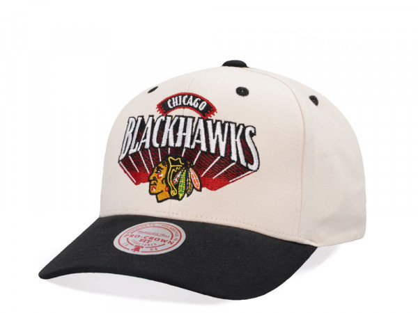 Mitchell & Ness Chicago Blackhawks Horizon Two Tone Pro Crown Fit Snapback Cap