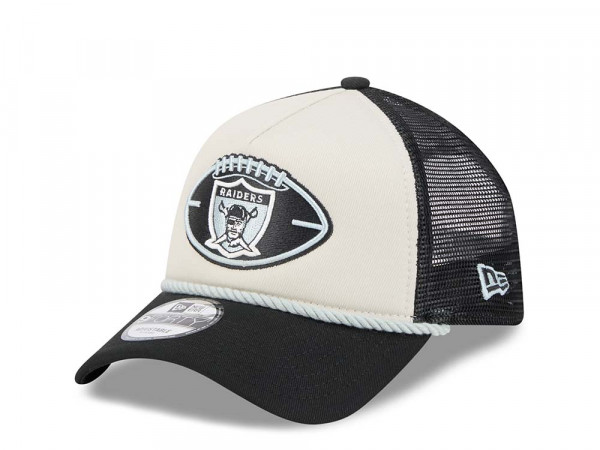 New Era Oakland Raiders Sideline 2024 9Forty A Frame Trucker Snapback Cap