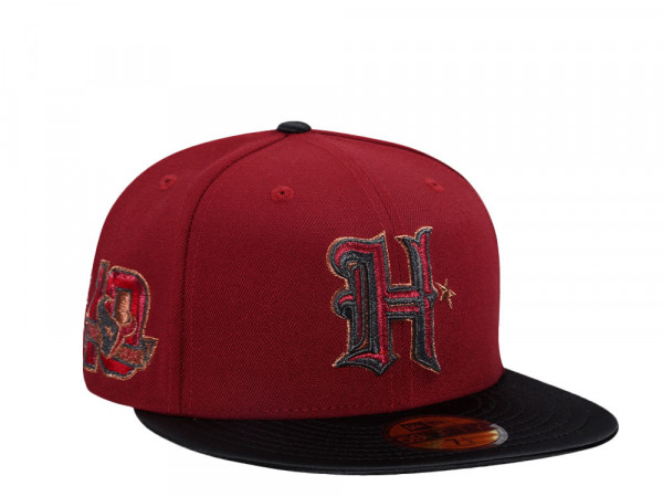 New Era Houston Texans 10th Anniversary Brick Satin Brim Edition 59Fifty Fitted Cap