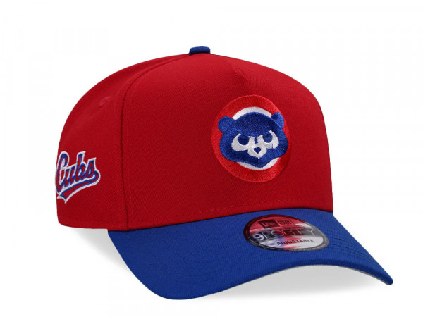 New Era Chicago Cubs Red Two Tone 9Forty A Frame Snapback Cap