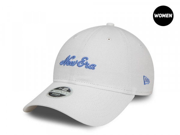 New Era Script White Womens 9Twenty Strapback Cap