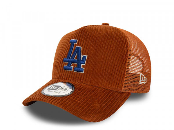 New Era Los Angeles Dodgers Cord Trucker A Frame Snapback Cap