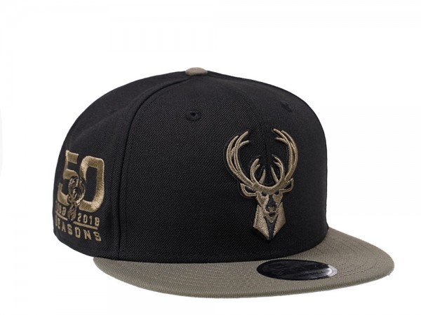 New Era Milwaukee Bucks 50 Seasons Edition 9Fifty Snapback Cap