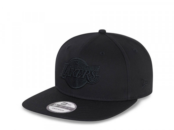 New Era Los Angeles Lakers All Black 9Fifty Snapback Cap