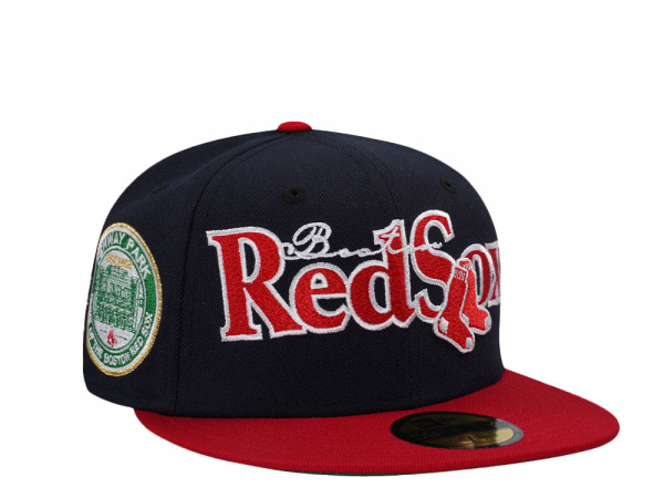 New Era Boston Red Sox Fenway Park Throwback Two Tone Edition 59Fifty Fitted Cap