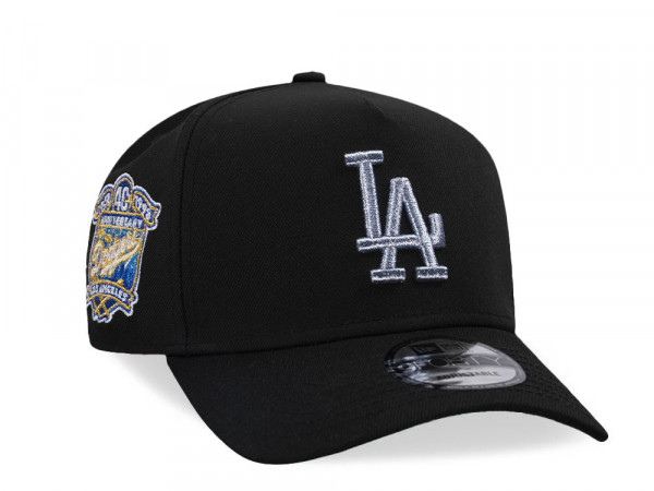 New Era Los Angeles Dodgers 40th Anniversary Black Metallic 9Forty A Frame Snapback Cap