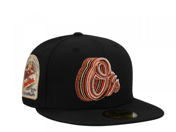 New Era Baltimore Orioles 30th Anniversary Cascading Black Edition 59Fifty Fitted Cap