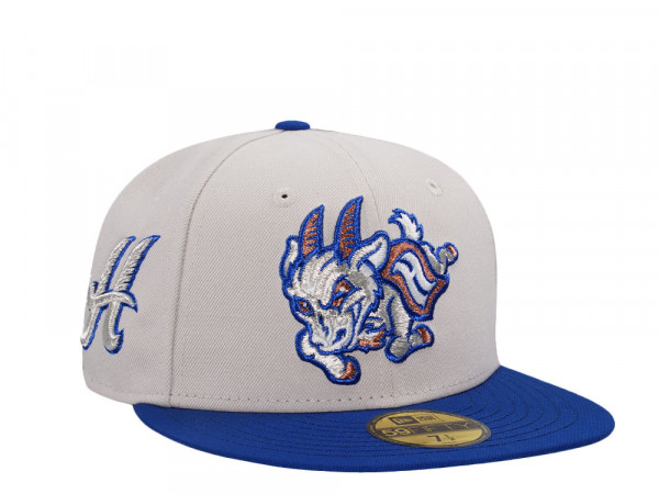 New Era Hartford Yard Goats Stone Royal Two Tone Edition 59Fifty Fitted Cap