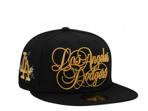 New Era Los Angeles Dodgers Black Gold Prime Edition 59Fifty Fitted Cap