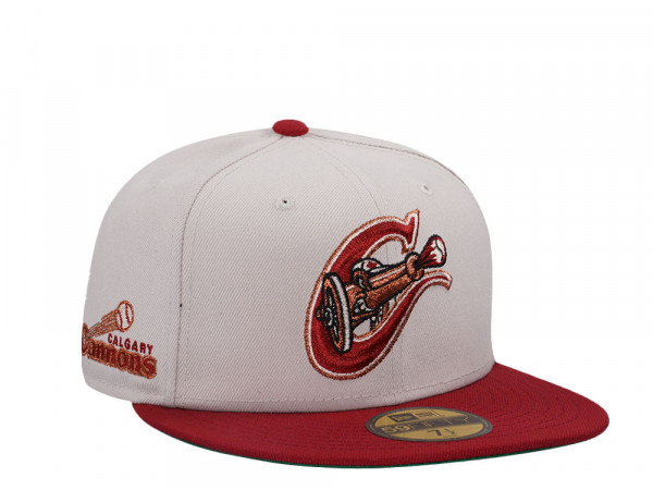 New Era Calgary Cannons Stone Copper Two Tone Edition 59Fifty Fitted Cap