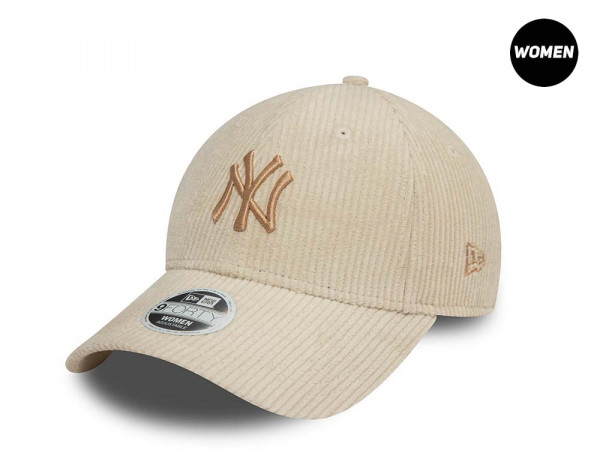 New Era New York Yankees Creme Cord Womens 9Forty Strapback Cap