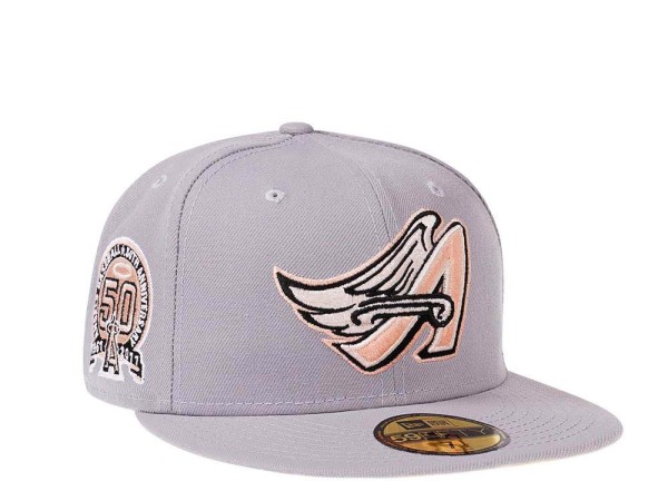 New Era Anaheim Angels 50th Anniversary Peach Infusion Edition 59Fifty Fitted Cap