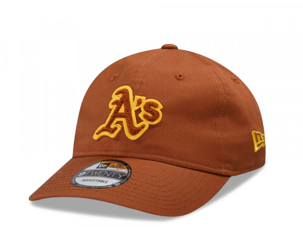 New Era Oakland Athletics Boucle Brown 9Twenty Strapback Cap